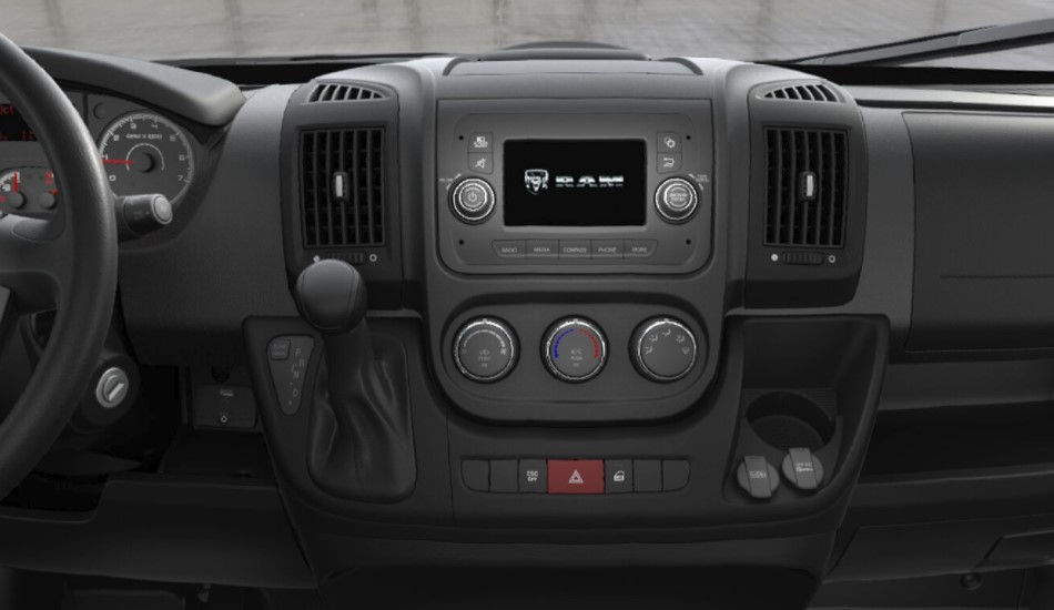 2018 Ram ProMaster 1500 Inteiror Dashbaord Detail